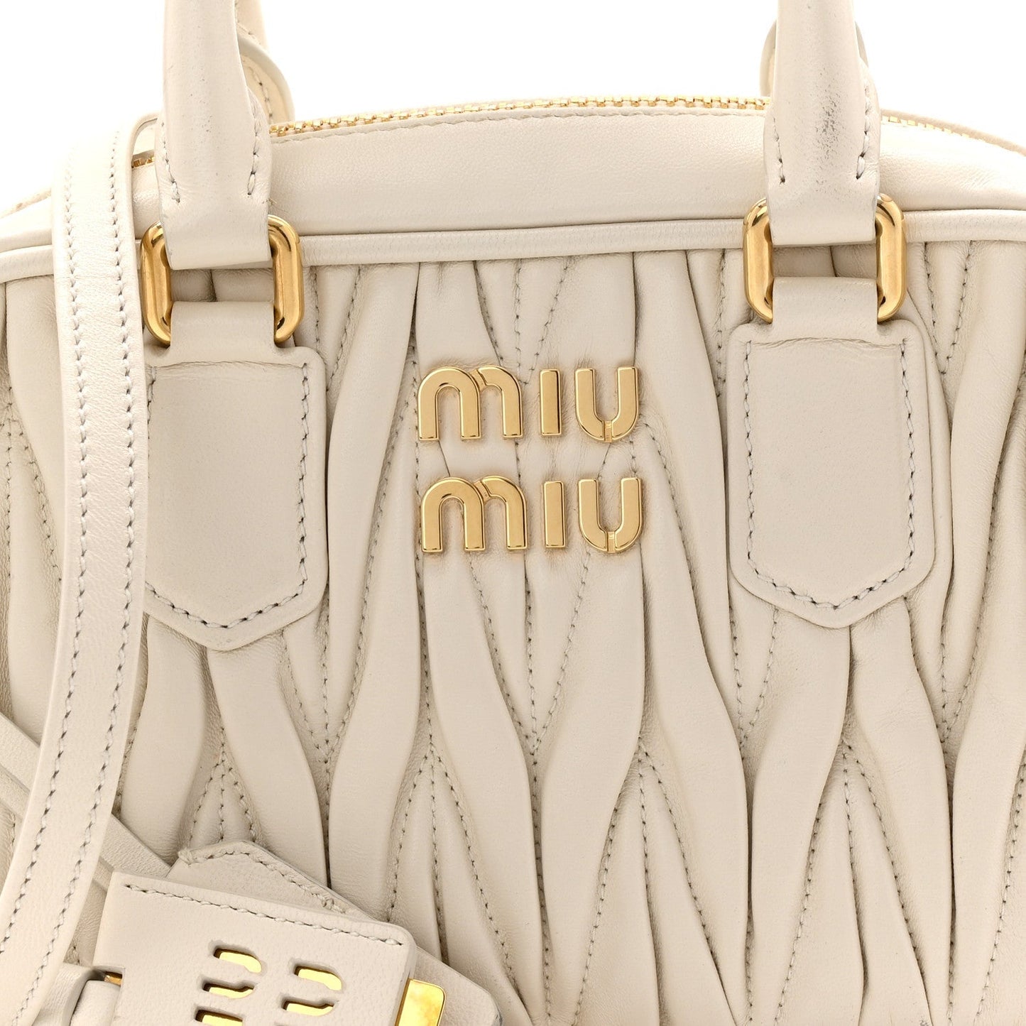 Nappa Matelasse Small Arcadie White