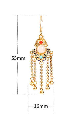 Literary Vintage Tassel Earrings