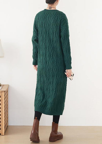 Cute  knitwear fall fashion green wild sweater coat