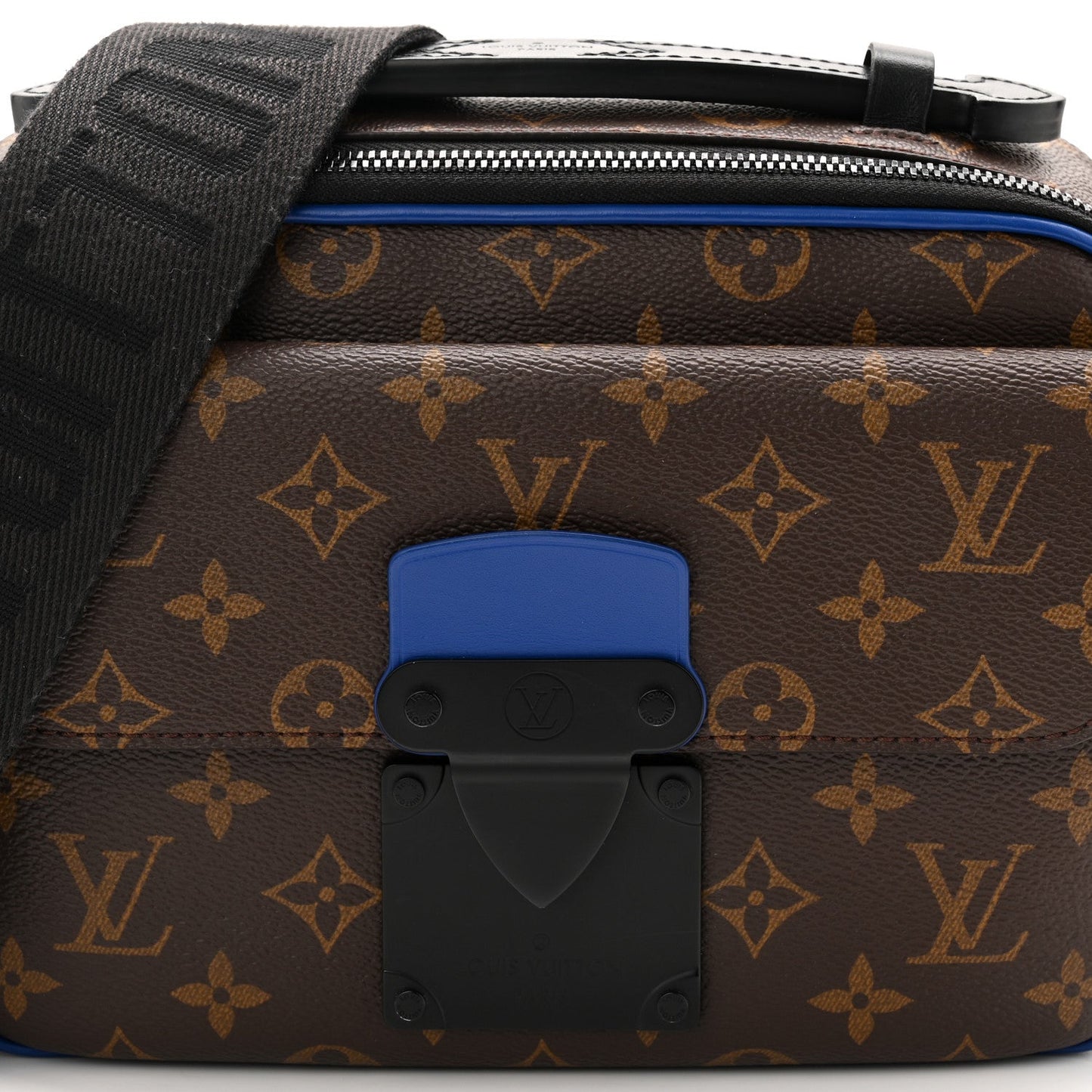 Monogram Macassar S Lock Messenger Blue