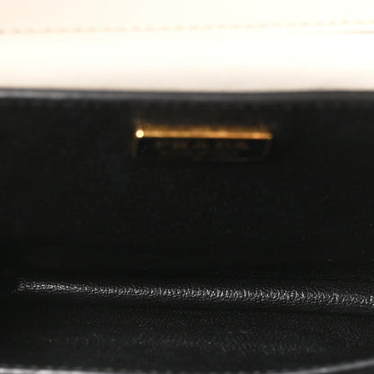 City Calf Saffiano Cahier Bag Talco Black
