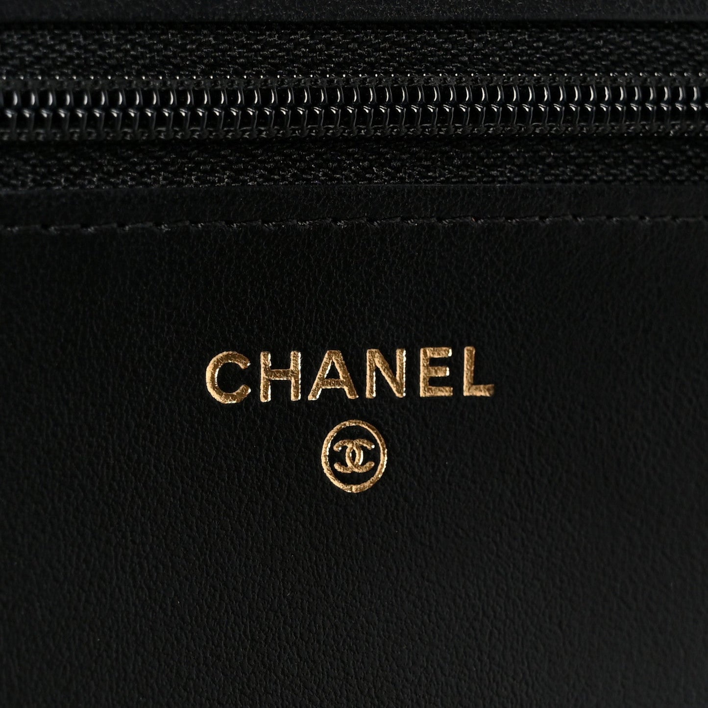 Caviar Quilted Boy Wallet On Chain WOC Black
