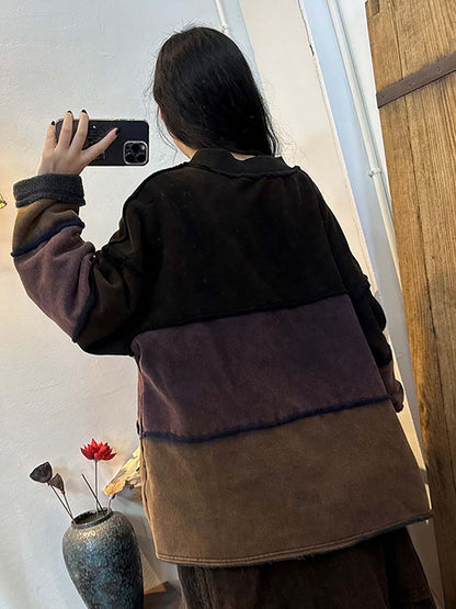 Women Vintage Wool Sweatshirt