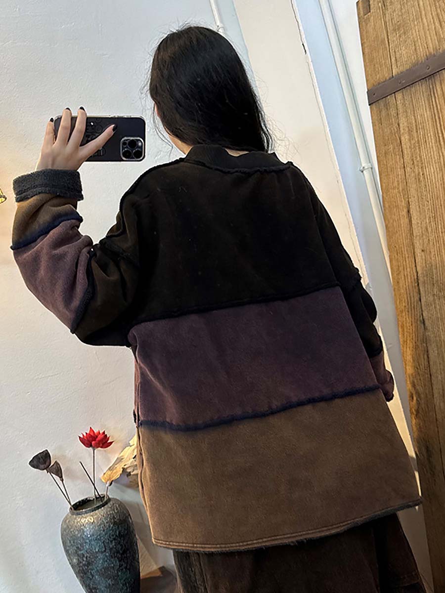 Women Vintage Wool Sweatshirt