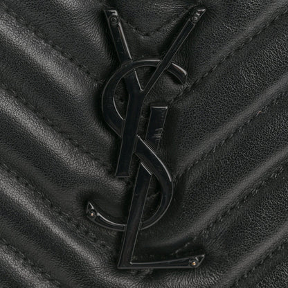 Calfskin Matelasse Monogram Monochrome Lou Camera Bag Black