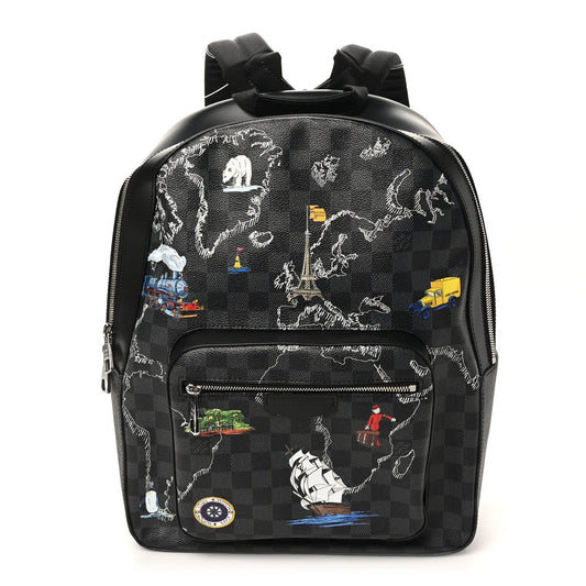 Damier Graphite World Map Josh Backpack