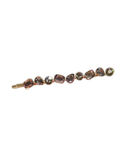 Vintage Gold Alloy Zircon Crystal Hairpin