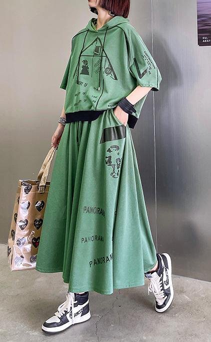 2024 New Color Geometry Spring Explosion Street Guard Two Piece Skirt