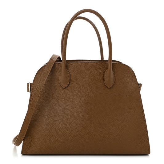 Matte Grained Calfskin Soft Margaux 12 Taupe