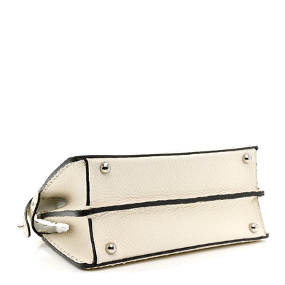 Cuoio Romano Selleria Chamois Small Peekaboo I SEE U Satchel White