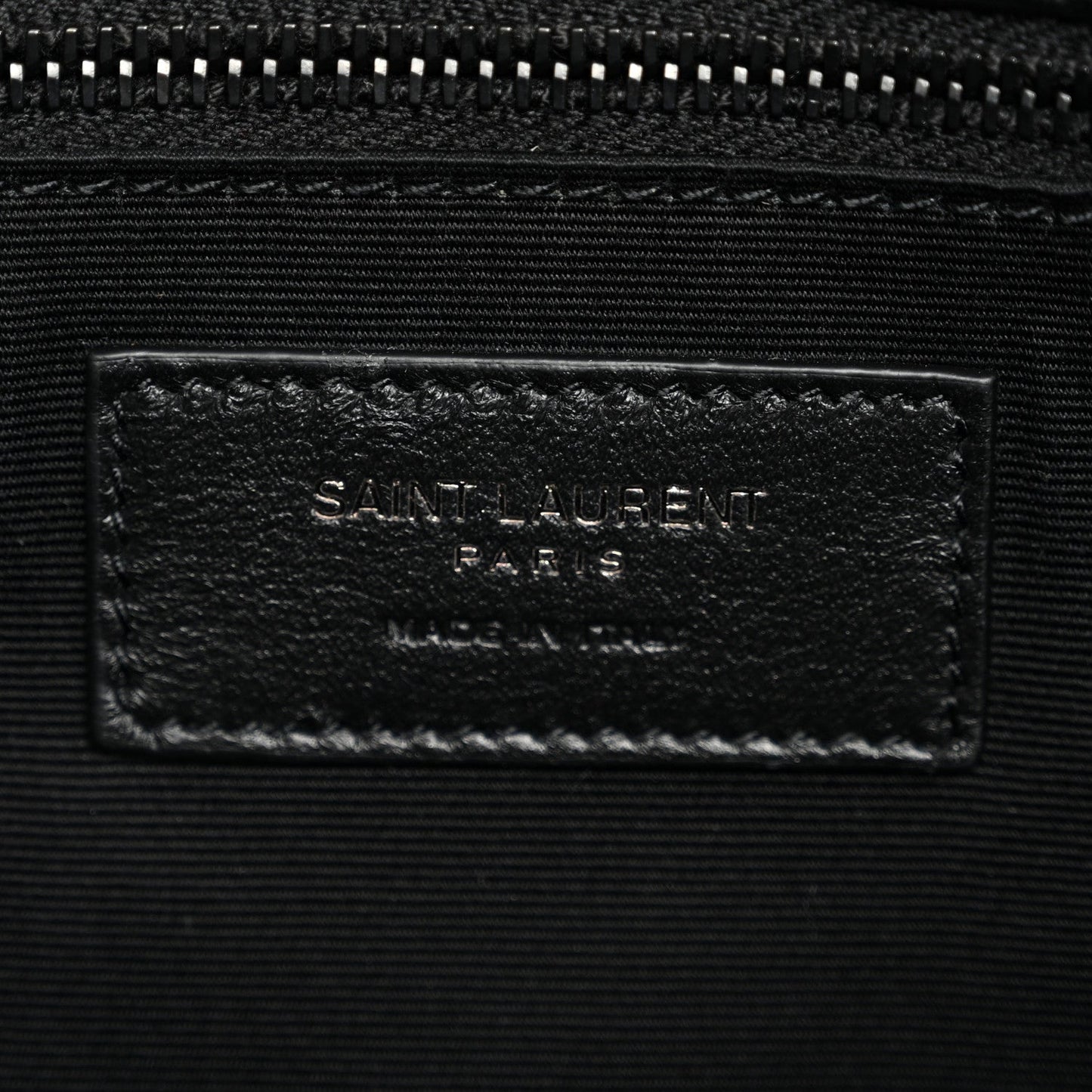 Crinkled Calfskin Matelasse Monogram Medium Niki Chain Satchel Black