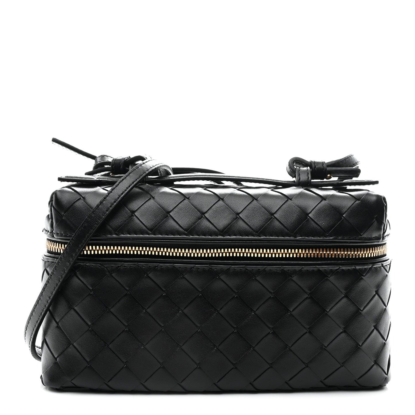 Calfskin Intrecciato Bang Bang Vanity Case Black