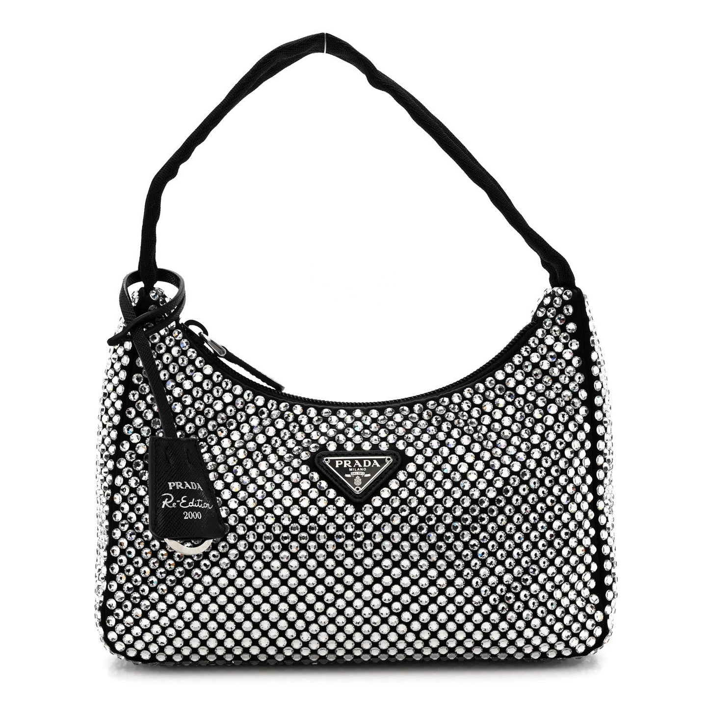 Satin Crystal Mini Re-Edition 2000 Bag Cristal