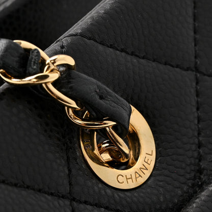 Caviar Quilted Timeless CC Soft Tote Black