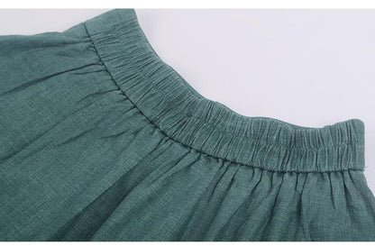 Cozy Linen Flower Skirt