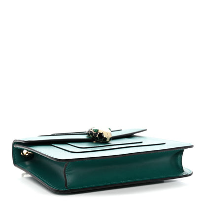Calfskin Small Serpenti Forever Snake Strap Crossbody Bag Emerald Green