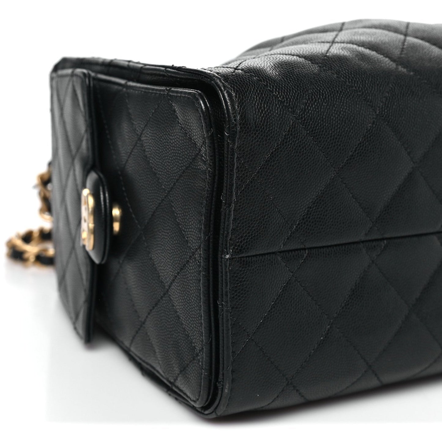 Caviar Quilted Small Chanel 25 Handbag Black