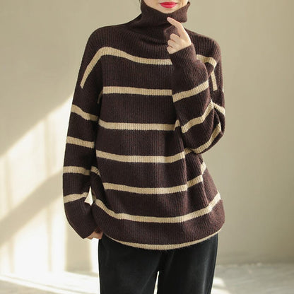 Winter Casual Fashion Turtlekneck Knitted Sweater