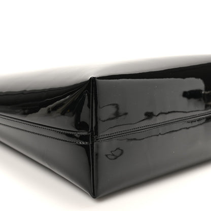 Patent Calfskin Rendez-Vous Hobo Black