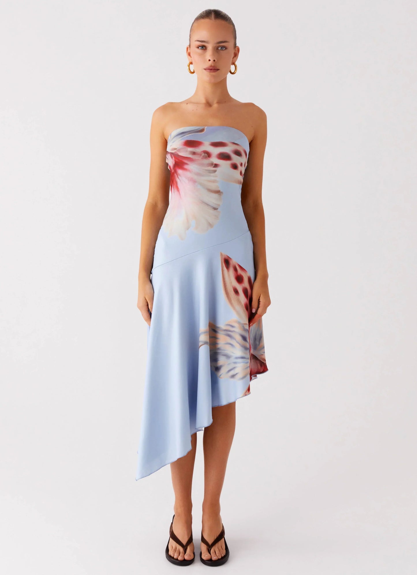 Juliana Midi Dress - Deep Sea Bloom