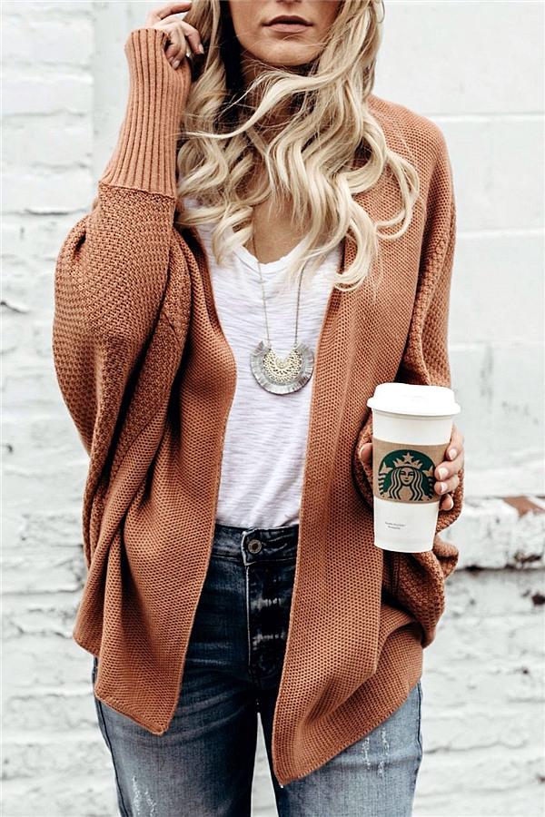 Colbie Dolman Cardigan - Green