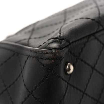 Calfskin CC Pocket Tote Black
