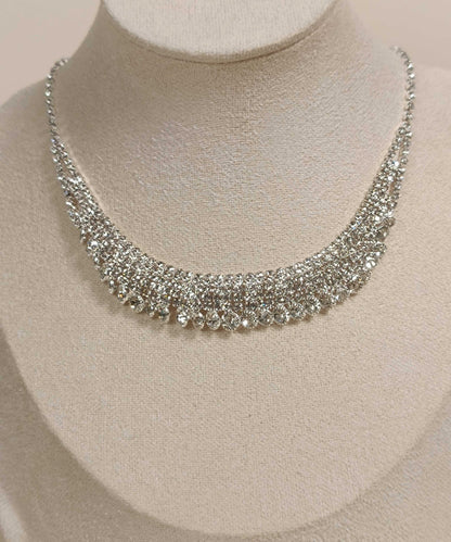 Fashion Silk Alloy Zircon Pendant Necklace