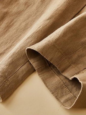100% Linen Solid Color Versatile Art Casual Pants