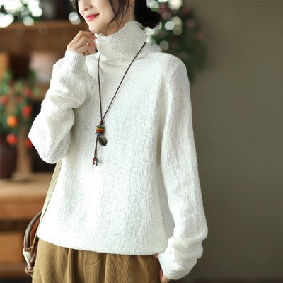 Vintage Jacquard Turtleneck Sweater