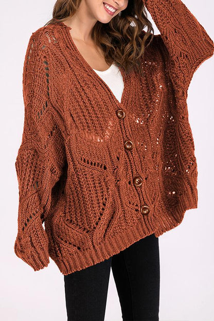 Solid Color V Neck Sweater