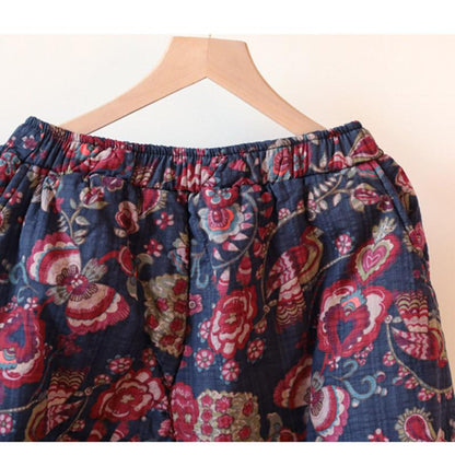 Vintage Printed Quilted Skirt
