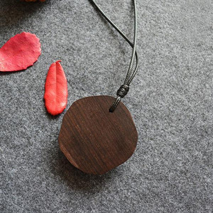 Ebony Wax Rope Women Frog Necklace
