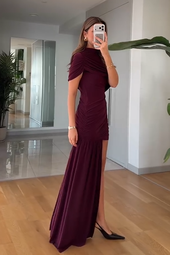 Sexy Slim-Fit Half-Stitching Dress