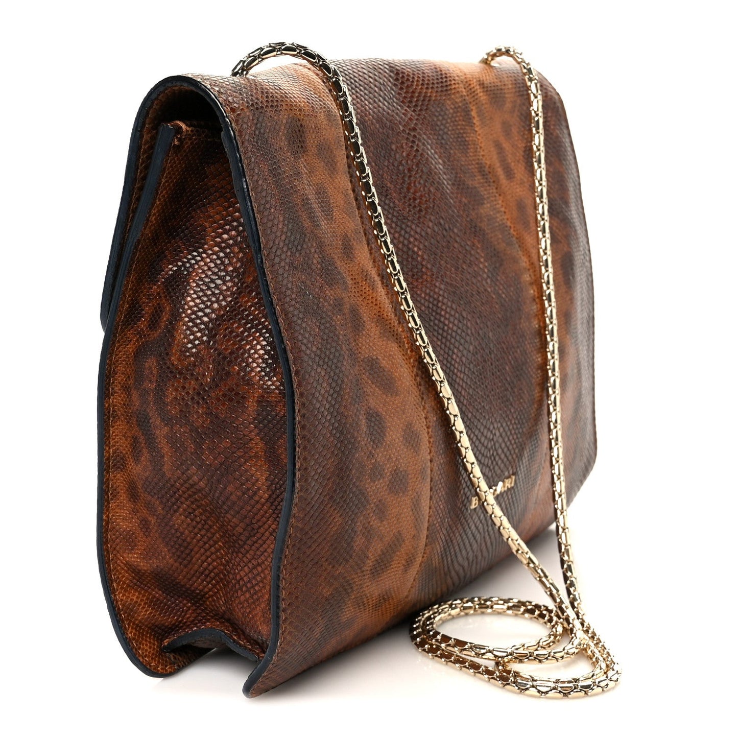 Karung Serpenti Forever Medium Shoulder Bag Brown