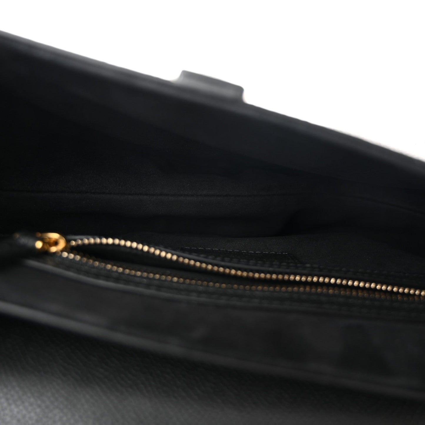 Grained Calfskin Saddle Bag Black
