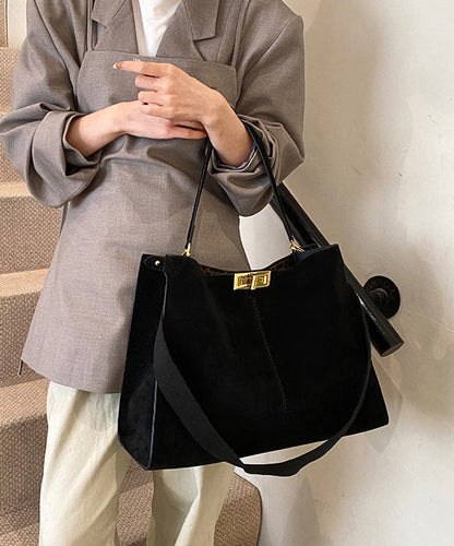 2025 New Autumn Winter Coffee Large Capacity Suede Shoulder Bag