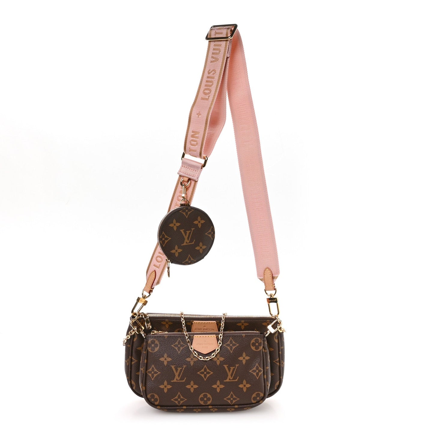 Monogram Multi Pochette Accessories Rose Clair
