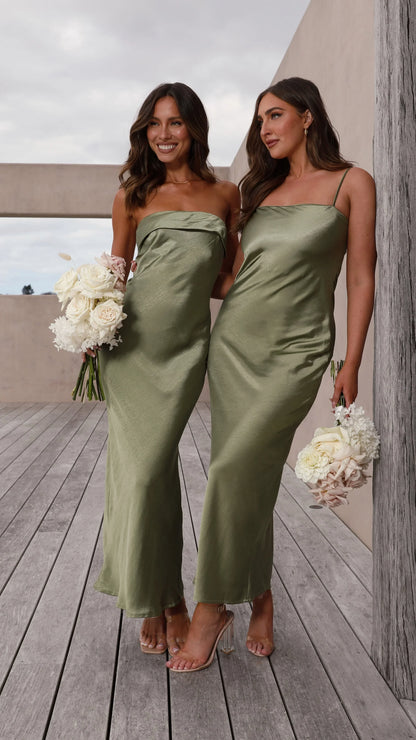 Keira Maxi Dress - Olive