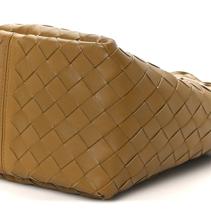 Nappa Intrecciato Small Flip Flap Tote Acorn