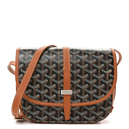 Goyardine Belvedere II PM Messenger Bag Black Gold