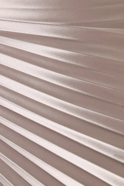 Kleo One Shoulder Maxi Dress - Silver