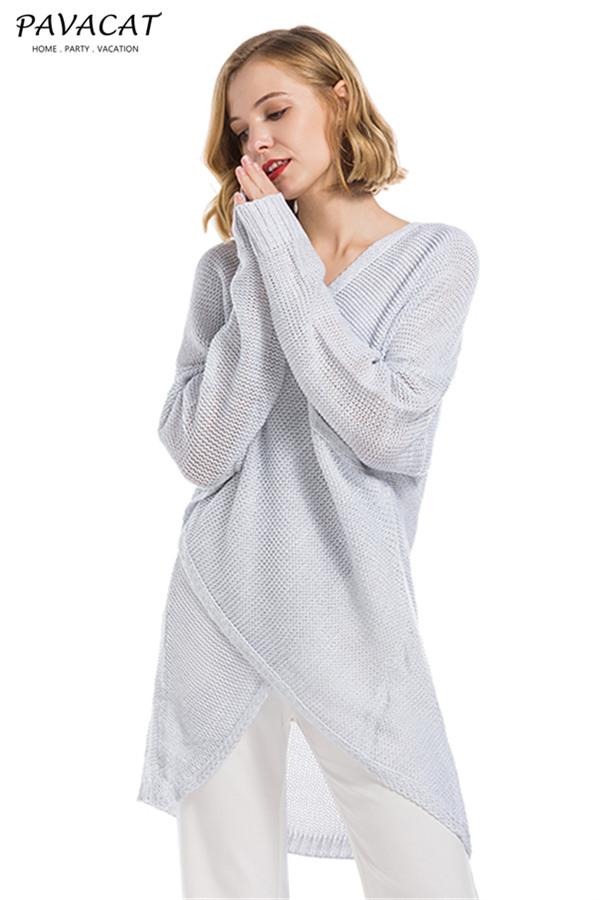 Casual V Neck Front Cross Weekend Sweater