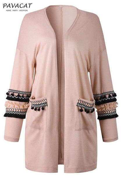 Boho Cording Knitted Cardigan