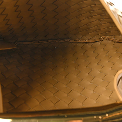Nappa Intrecciato Sardine With Chain Bag Dark Praline