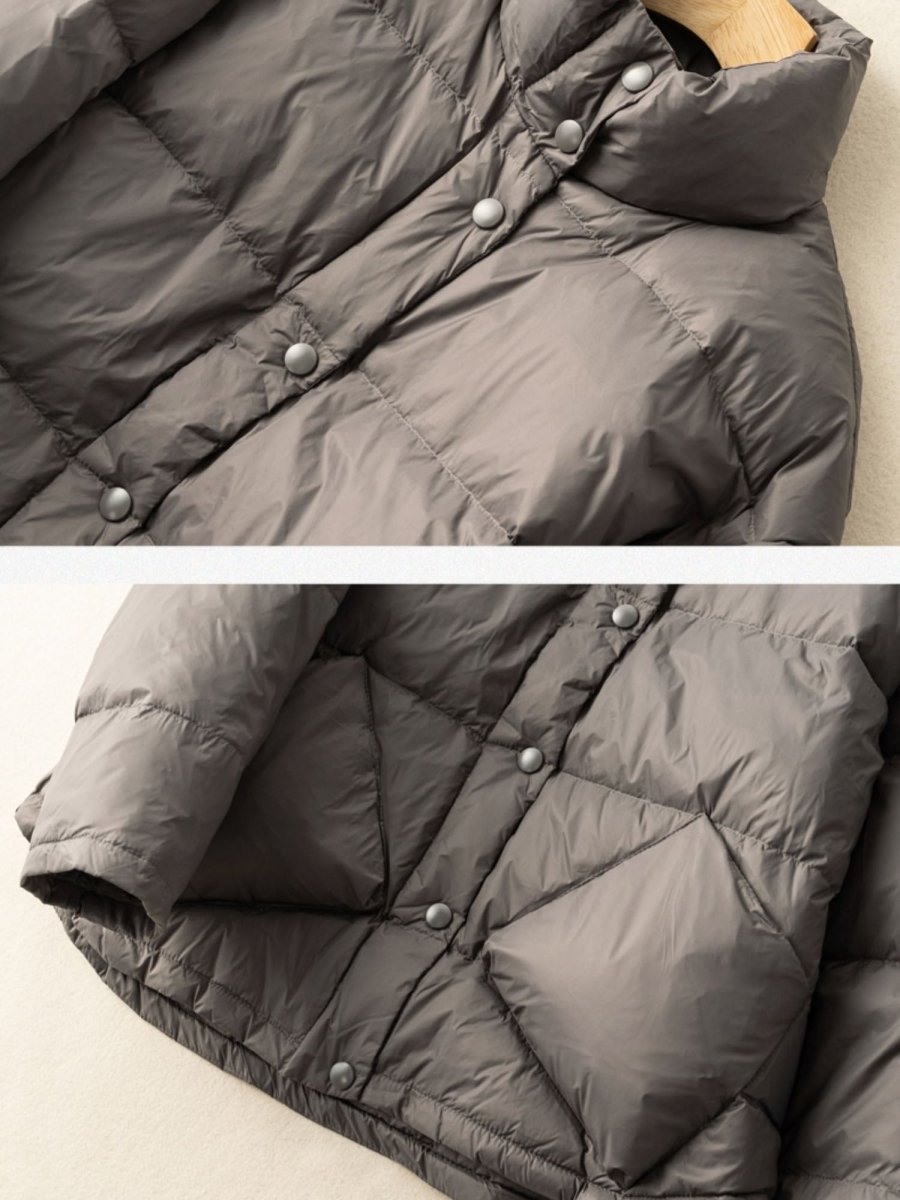 Lightweight And Loose Literary Vintage Short Version Down Jacket Coat