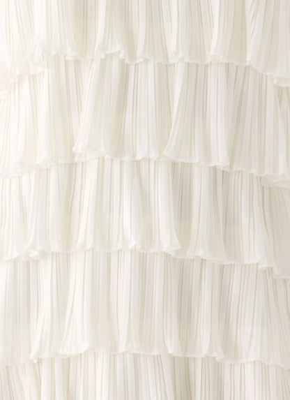 Lunar Bloom Mini Dress - Ivory