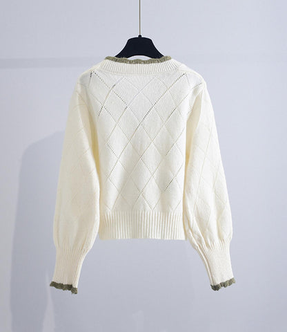Lovely flowers long sleeve cardigan sweater  140