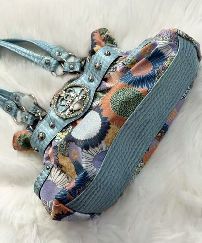Boutique Print Solid Durable Nylon Womens Shoulder Bags