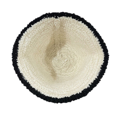 Women Winter Artsy Knitted Spliced Warm Hat