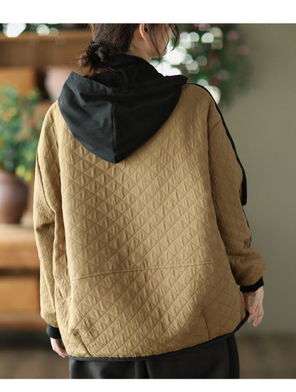 Retro Fashion Double Breasted Casual Fake Two Piece Coat